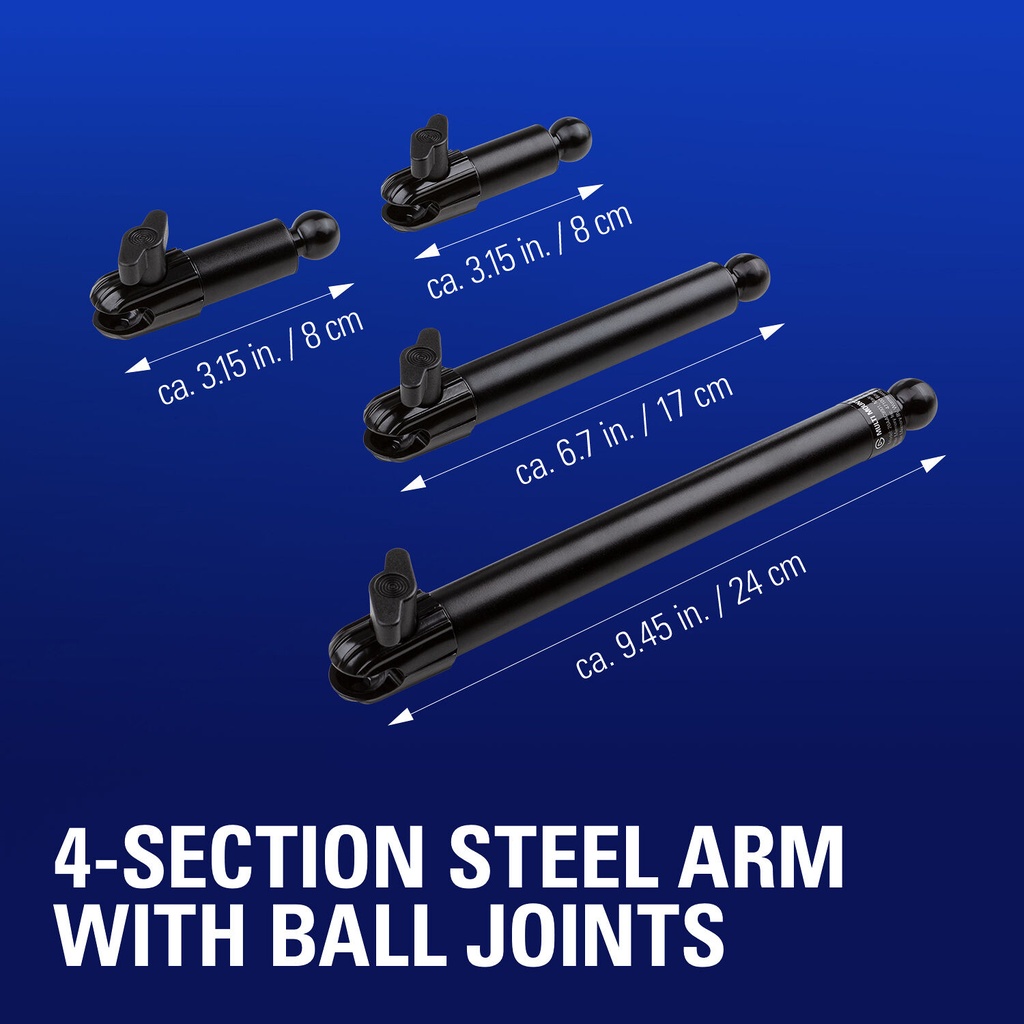 Elgato Flex Arm Kit Four Steel Tubes with Ball Joints Compatible With All Elgato Multi Mount