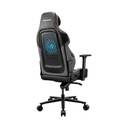 COUGAR NxSys Aero Gaming Chair with Integrated RGB Fan & Premium PVC Leather, Adjustable 3D Armrests, Elastomeric Mesh, Durable Steel Frame, 3" Wheels, 160kg Max Weight - Black-Orange | 3MARPORB.0001