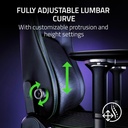 Razer Iskur V2 Gaming Chair with Adaptive Lumbar Support, EPU Synthetic Leather, High Density Foam Cushions, 4D Armrests, Fully Adjustable lumbar Curve - Black