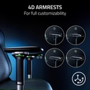 Razer Iskur V2 Gaming Chair with Adaptive Lumbar Support, EPU Synthetic Leather, High Density Foam Cushions, 4D Armrests, Fully Adjustable lumbar Curve - Black
