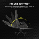 Corsair T3 RUSH Fabric Gaming Chair ,120kg - Grey/Charcoal