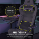 Corsair T3 RUSH Fabric Gaming Chair ,120kg - Grey/Charcoal