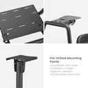 Gamvity Racing Simulator Cockpit With Monitor Mount Lrs09-bs03 - Black/blue