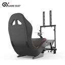 Gameseat GY-Extreme Racing Simulator Cockpit with Monitor Mount – Black/Red | Fully Adjustable Steel Frame & Sport Seat GY046-2