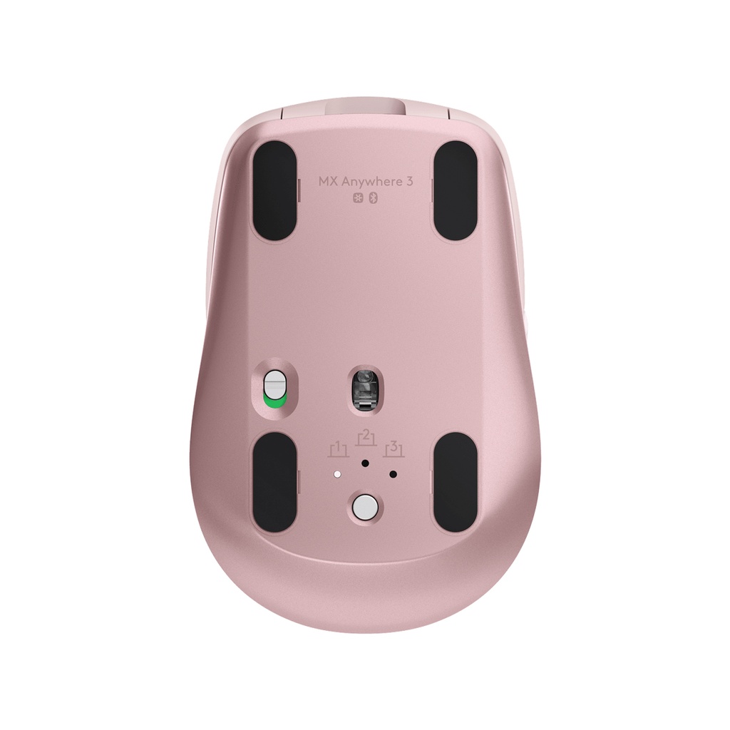 Logitech MX Anywhere 3 Compact 4000 DPI Wireless/Bluetooth Mouse For PC & Mac Mouse - Rose