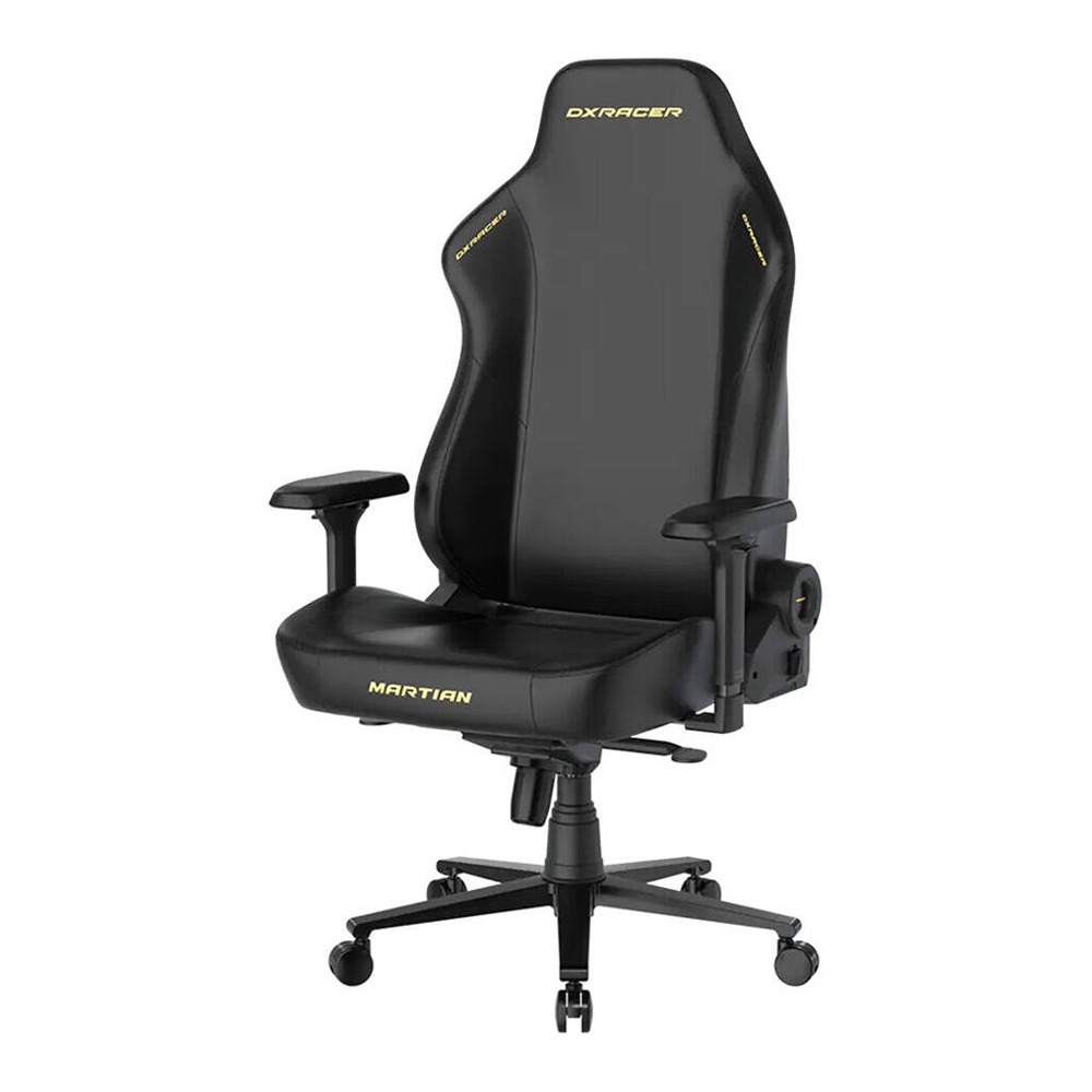 DXRacer Martian Extra Large Series Gaming Chair, 4D Armrests, Integrated Lumbar 90° ~135°Back Recline Support Steel Frame, Hydraulics-Black