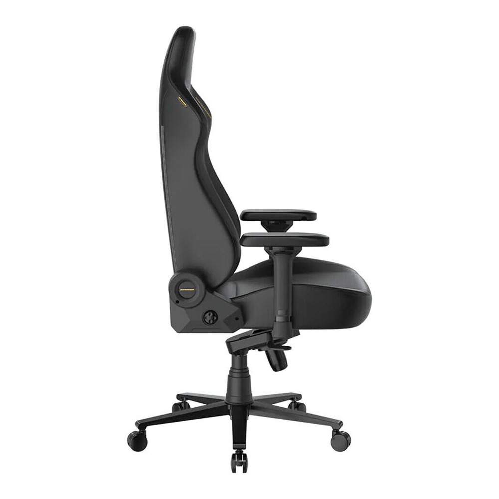 DXRacer Martian Large Series Gaming Chair, 4D Armrests, Integrated Lumbar 90° ~135°Back Recline Support Steel Frame, Hydraulics-Black/Yellow