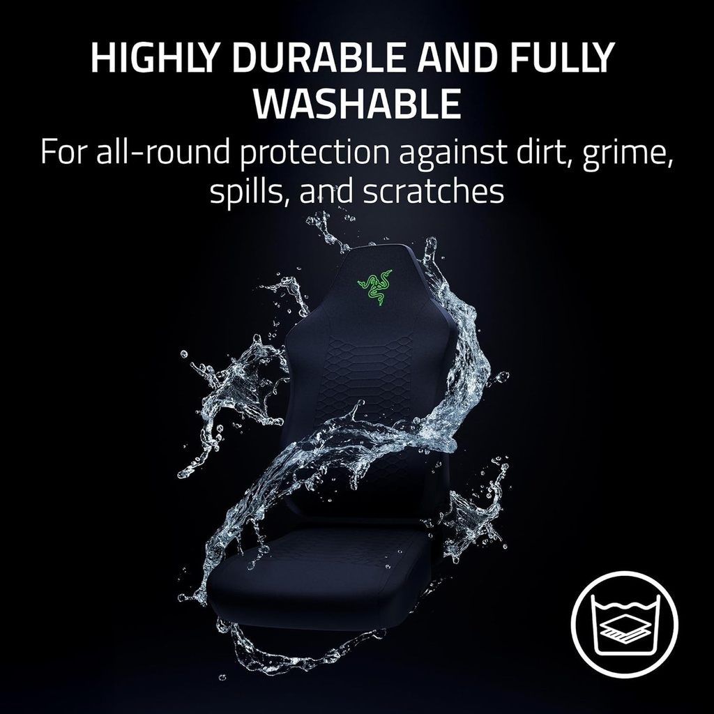 Razer Gaming Chair Sleeves For Iskur V2 X - Black/Green Edition