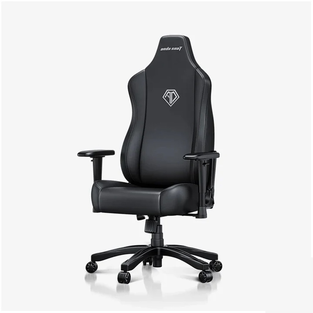 AndaSeat Novis large Gaming Chair Durable PVC leather & Linen Upholstery - Black
