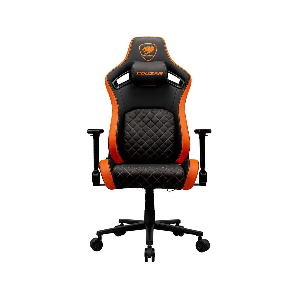 Cougar Defensor Gaming Chair, Hyper-Dura Surface, PushBack Advanced Lumbar Support, 4D Folding Armrests, 155° Reclining, Piston Lift Height Adjustment, Class 4 Gas Lift, Black | 3MDFLORB.0001