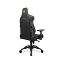 Cougar Armor Evo Royal Breathable PVC Leather Built-in 4-Way Curved Lumbar Support, Magnetic Neck Pillow Foam 4D Armrests - Black