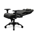 Cougar Armor Evo Royal Breathable PVC Leather Built-in 4-Way Curved Lumbar Support, Magnetic Neck Pillow Foam 4D Armrests - Black