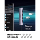 UGreen USB-C 6-in-1 Multifunction Adapter - Space Gray