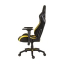 Corsair T1 Race Gaming Chair with PU Leather, 4D Adjustable Armrest, PU Caster Wheels - Black/Yellow