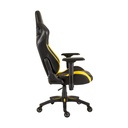 Corsair T1 Race Gaming Chair with PU Leather, 4D Adjustable Armrest, PU Caster Wheels - Black/Yellow