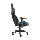 Corsair T1 Race Gaming Chair with PU Leather, 4D Adjustable Armrest, PU Caster Wheels - Black/Blue