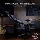 Razer Enki X Essential Leather Gaming Chair For Gaming Performance - Black/Green