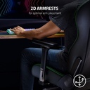 Razer Enki X Essential Leather Gaming Chair For Gaming Performance - Black/Green