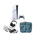 PlayStation 5 Slim Digital Bundle Console + Gamax Storage Bag & Dobe 12-in-1 Game Set