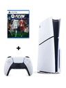 PlayStation 5 Slim Disk Edition E Chassis with FC 26 and an Extra Midnight Black Wireless Controller