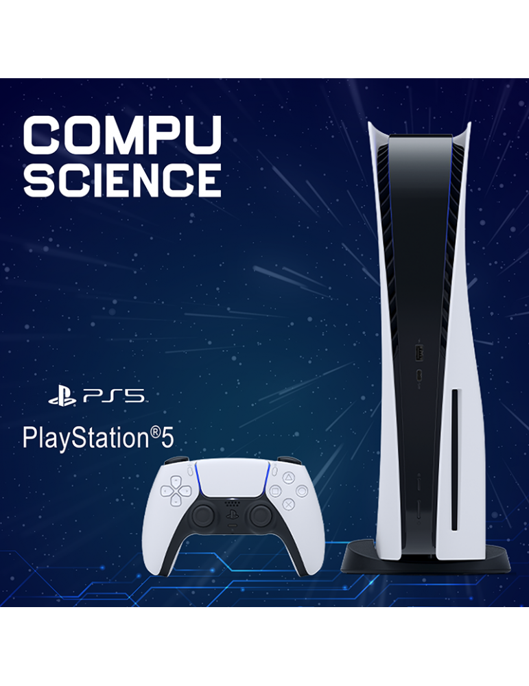 PlayStation 5 Slim Digital Edition with Additional White Wireless Controller Bundle