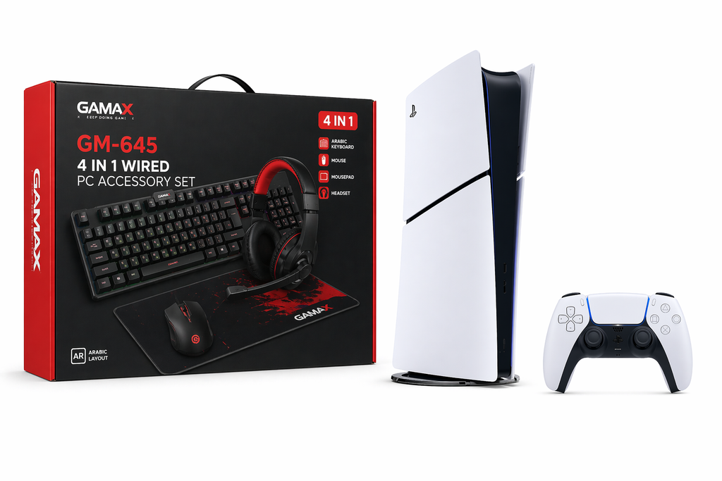 PlayStation 5 Slim Digital Edition Bundle with Gamax Complete Gaming Accessories