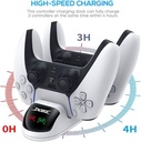 DOBE Charging Dock For PS5 Wireless Controller Charger- TP5-0506