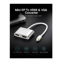 UGreen Mini Display Port to HDMI + VGA Converter Aluminum Case - Silver