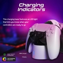 Vertux 2-in-1 Charging Dock for PS5 DualSence Controller - BLACK