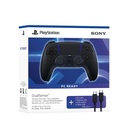 PS5 DualSense Wireless Controller - Midnight Black + USB Cable For PC