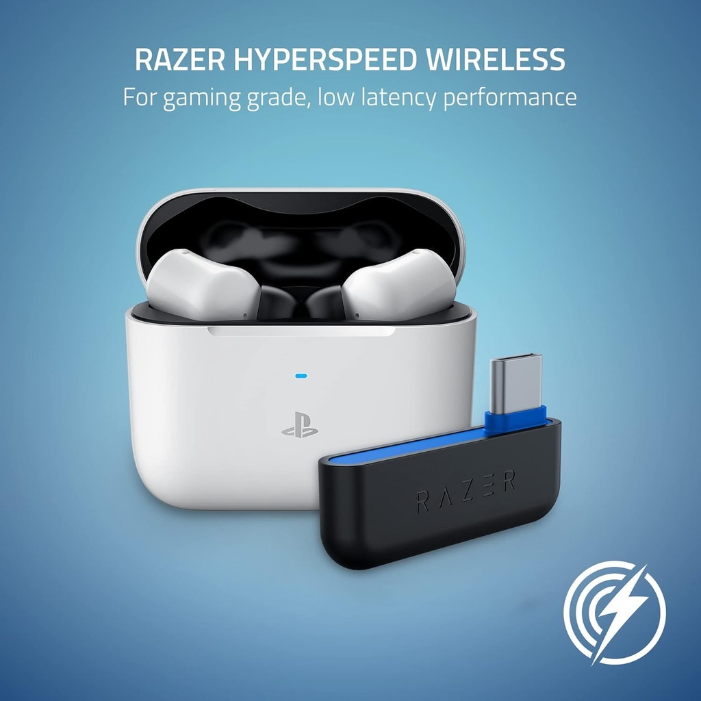 Razer Hammerhead HyperSpeed Wireless/Bluetooth Multi-Platform Gaming Earbuds For PC,PS5,Xbox One/S,Switch & Mobile Devices