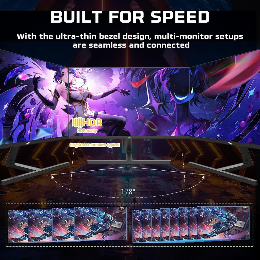 Twisted Minds 24'' Fast IPS Panel 180Hz 0.5ms FHD HDMI 2.0 HDR Gaming Monitor