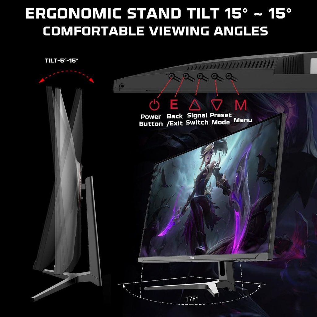 Twisted Minds 32'' Fast VA Panel 240Hz 0.5ms 2K HDMI 2.1 HDR Gaming Monitor (PS5 Compatible)