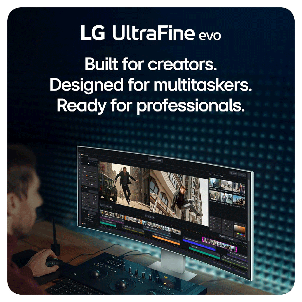 LG 40" UltraFine evo™ 5K2K WUHD Nano IPS 120Hz 5ms Curved Monitor With Thunderbolt™ 5 PD 96W