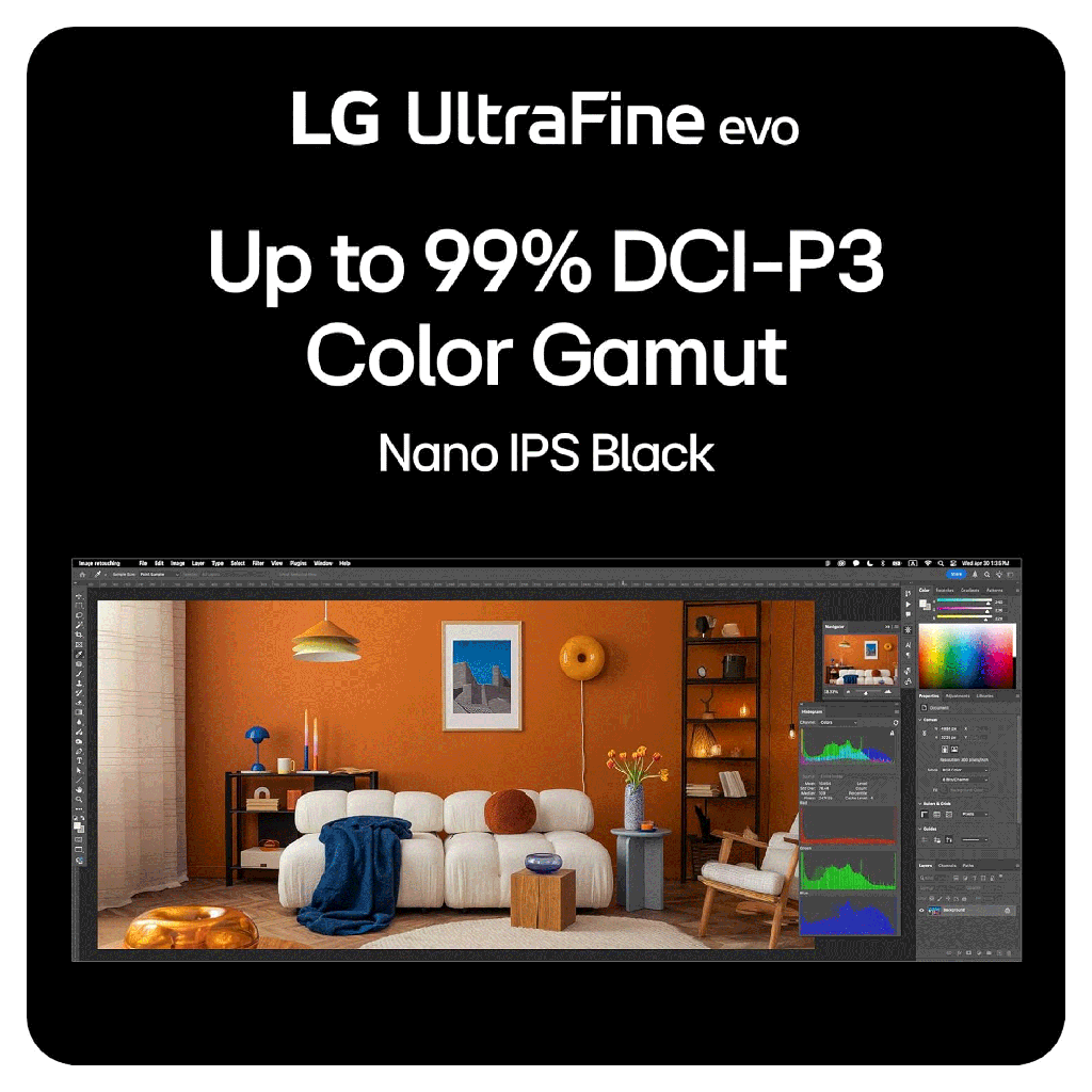 LG 40" UltraFine evo™ 5K2K WUHD Nano IPS 120Hz 5ms Curved Monitor With Thunderbolt™ 5 PD 96W
