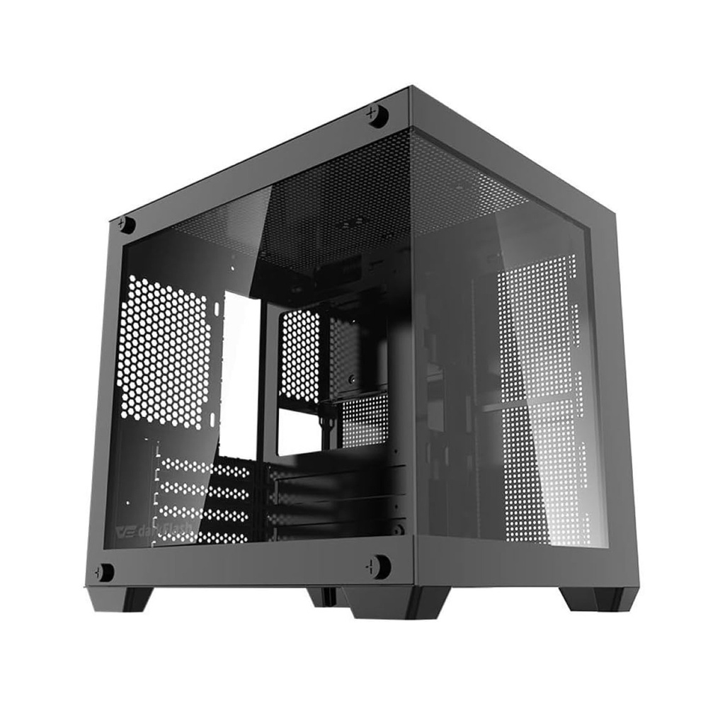 [DC-D275M-B] Darkflash D275M M-ATX Tempered Glass Gaming PC Case with 3 Pre-Installed ARGB Fans - Black