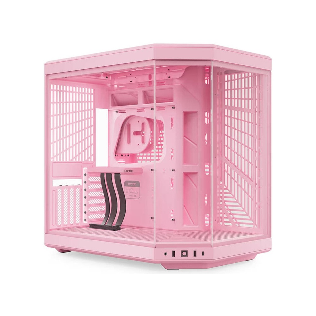 [CS-HYTE-Y70-SM] HYTE Y70 Mid Tower Two Panel Front & Left Side Tempered Glass Case without Fan - Strawberry Mlik