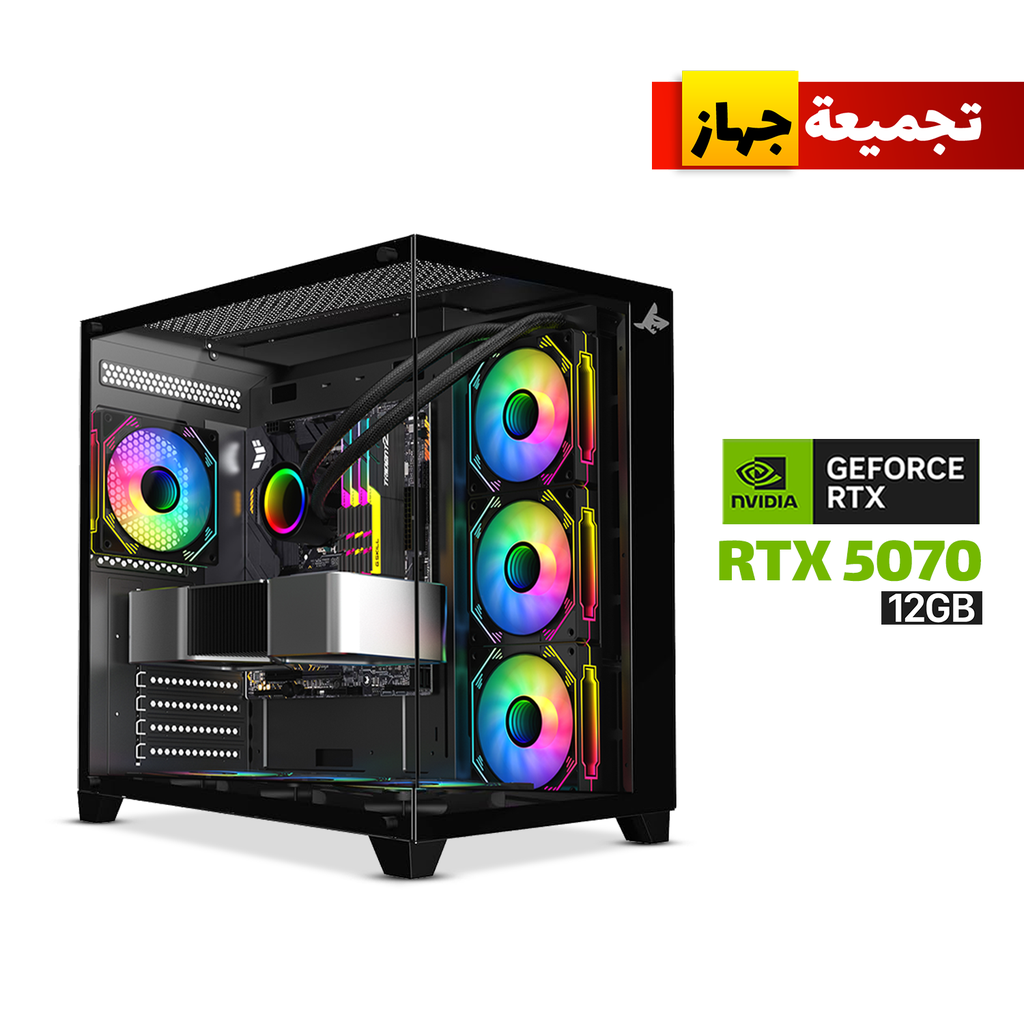 [XI700B-GPC4] Gaming PC i7-14700F, GigaByte Intel B760M G AX WIFI DDR5 MotherBoard, 32GB DDR5 (6000) RAM, 1TB NVMe SSD, RTX 5070 12GB VGA, 850 Watt GOLD PSU, AZZA L240 Liquid Cooler, Sharx Profin XI700B Case Black, Windows 11 Pro License