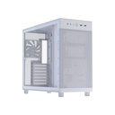 Asus Prime AP303 Mid Tower Mesh Steel Tempered Glass ABS Plastic Case With 1 Fans - White
