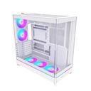 Montech HS02 Pro Mid Tower Two Panel Front & Left Side Tempered Glass Case with 5 ARGB Fans - Black