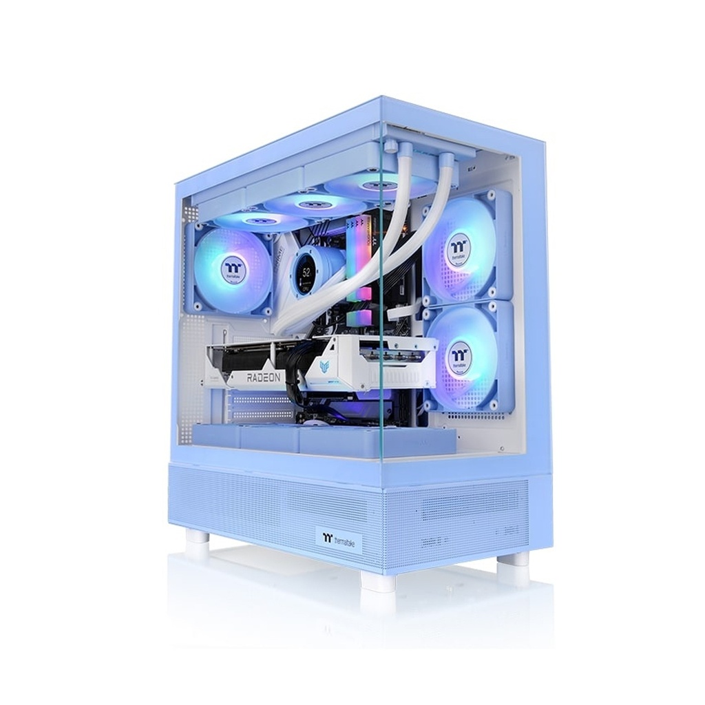 [CA-1Y7-00MFWN-02] Thermaltake View 270 TG ARGB M-ATX PC Case, Tempered Glass Front and Left Panels, Supports up to 360mm Radiator, 1* CT140 ARGB Preinstalled Fan, USB Type-C x 1, USB 3.0 x 2, Blue | CA-1Y7-00MFWN-02