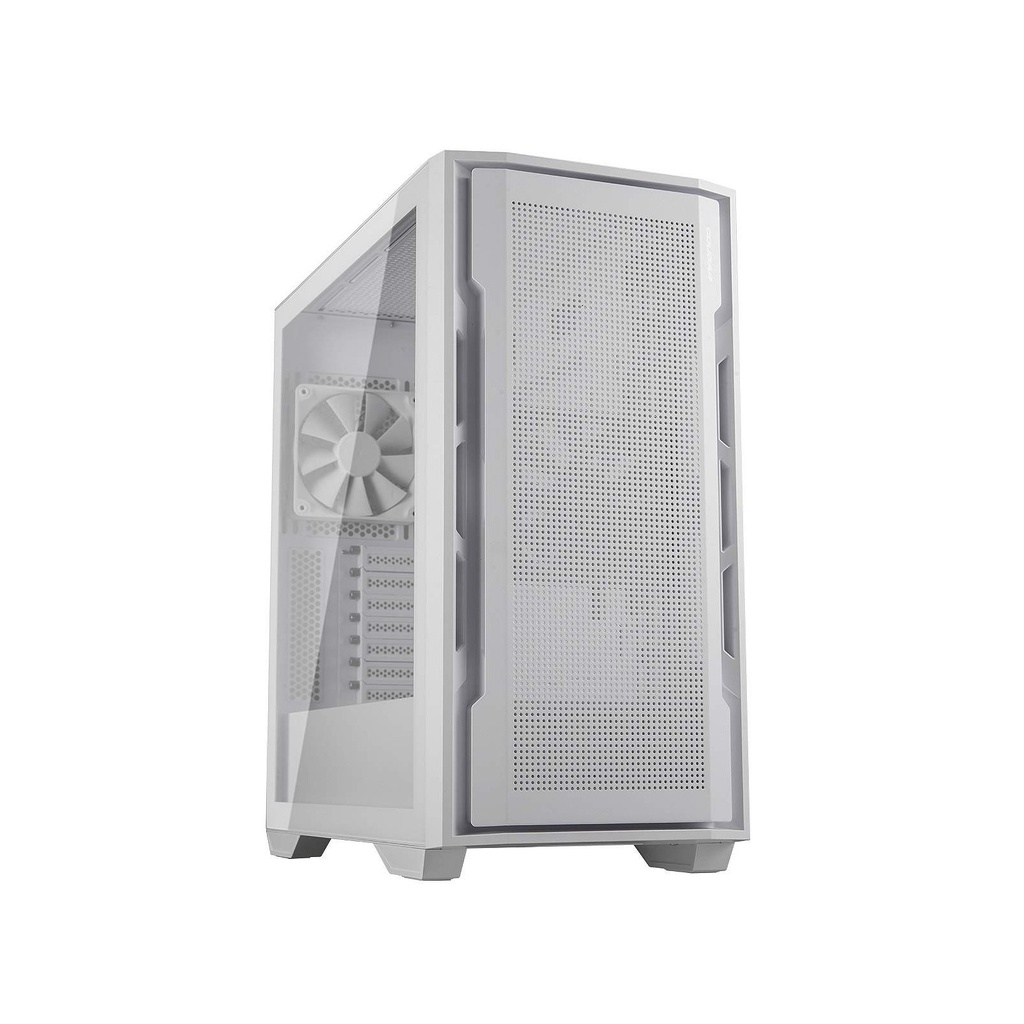 [385C780.0006] Cougar UniFace Mid Tower Tempered Glass Side Panel Case With 2 Fan Non RGB - White