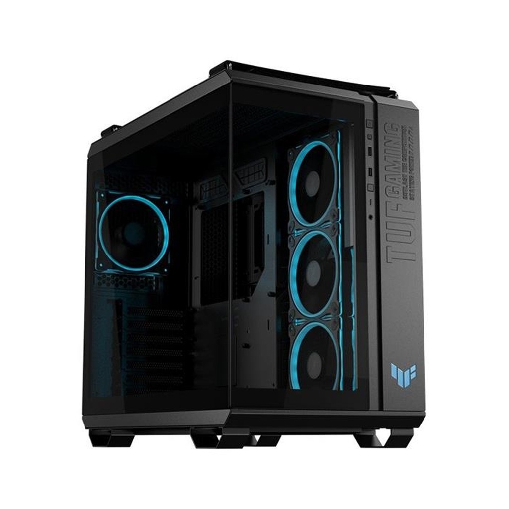 [90DC0090-B19020] Asus Tuf Gaming GT502 Horizon Mid Tower Two Panel Front & Left Side Tempered Glass Case with 4 ARGB Fans - Black