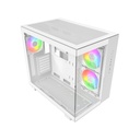 Montech King95 Pro Mid Tower Two Panel Front & Left Side Tempered Glass Case with 6 RGB Fans - Black