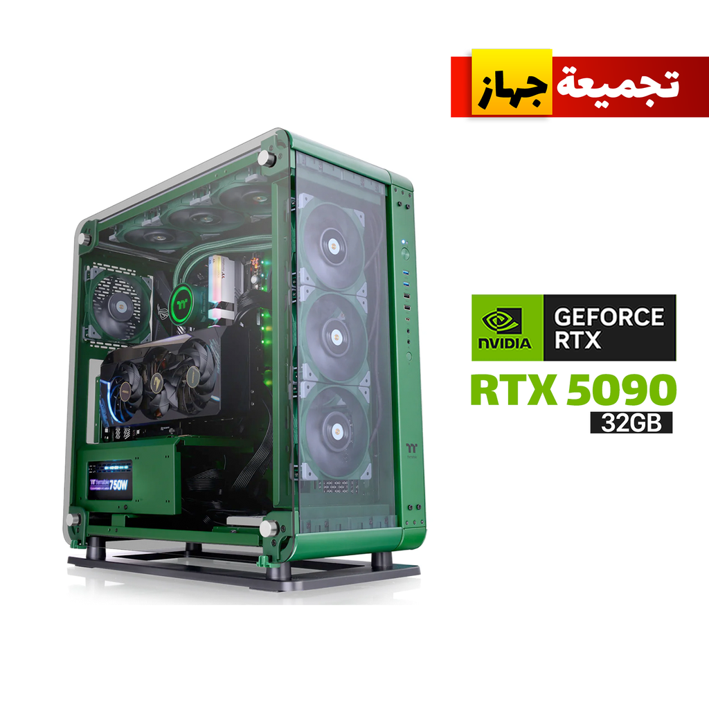 [CA-1V2-00MCWN-00-GPC4] Gaming PC Ryzen 7 9800X3D, ASUS ROG STRIX X870-E Motherboard, 64GB DDR5 6000 RAM, Acer 2TB NVMe SSD, NVIDIA RTX 5090 32GB GPU, ASUS TUF 1200W Gold PSU, NZXT Kraken L360 Liquid Cooler, Thermaltake Core P6 TG Case, Windows 11 Pro
