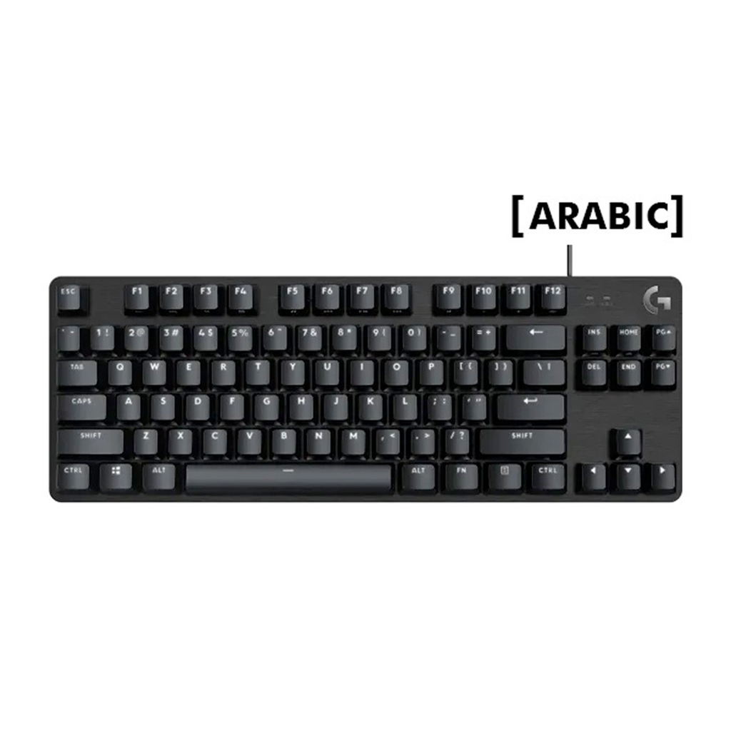 [920-010809] Logitech G413 TKL SE Wired Mechanical Gaming Keyboard (Arabic) With Tactile Mechanical Switches - Black