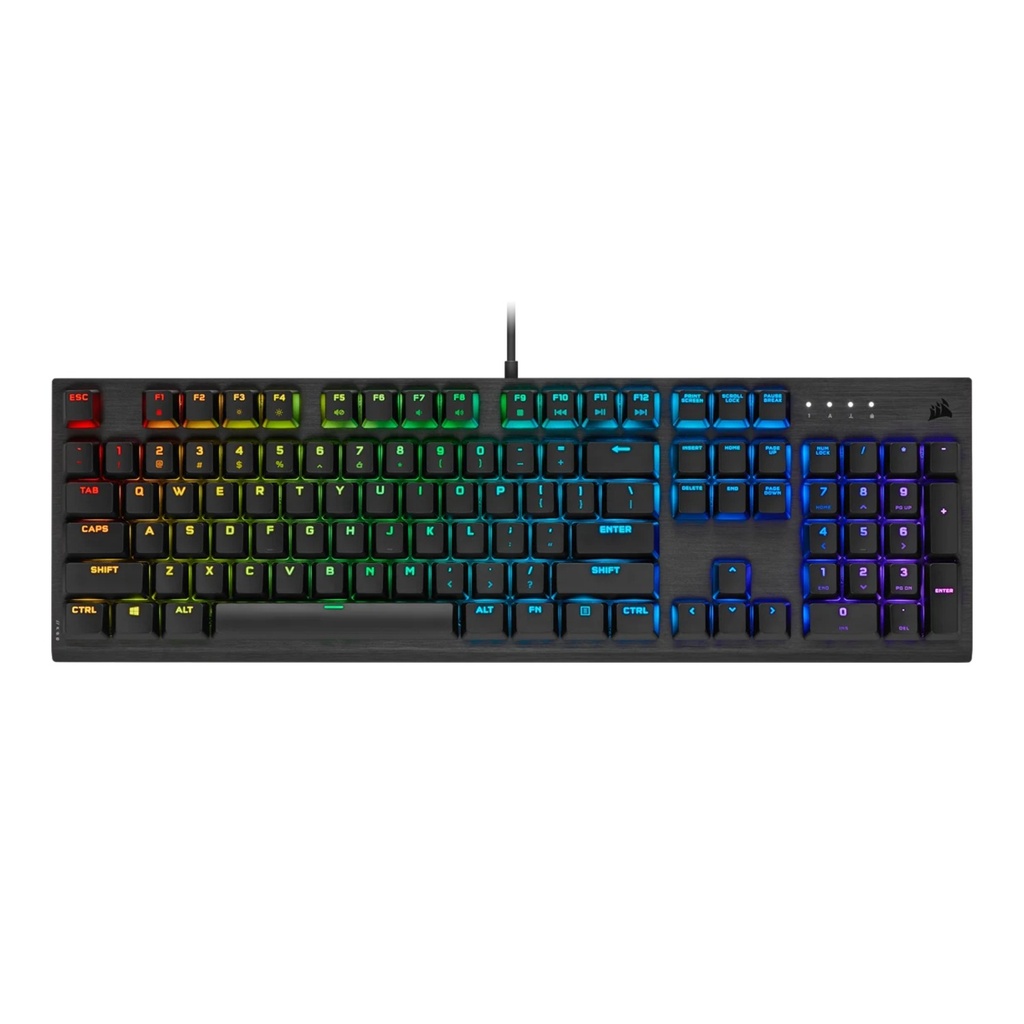 [CH-910D018-NA] Corsair K60 RGB Pro Low Profile Mechanical Gaming Keyboard Cherry MX Low Profile Speed Keys Switches