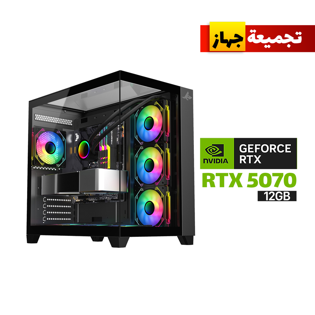 [GX700-B-GPC4] Gaming PC AMD RYZEN 7-7800X3D Processor,ASUS TUF B850 WIFI Motherboard,32GB RAM DDR5 (6000),2TB SSD NVME GEN-4,ASUS TUF RTX 5070 12GB VGA,ASUS PRIME 850 WATT GOLD PSU, AZZA L360 Liquid Cooler,Sharx Profin GX700 Mid Tower Case,Windows 11 Pro (License)