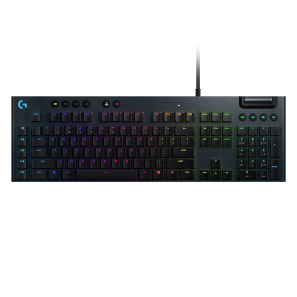 [920-009095] Logitech G815 Lightsync RGB Low-Profile GL Clicky Mechanical Gaming Keyboard