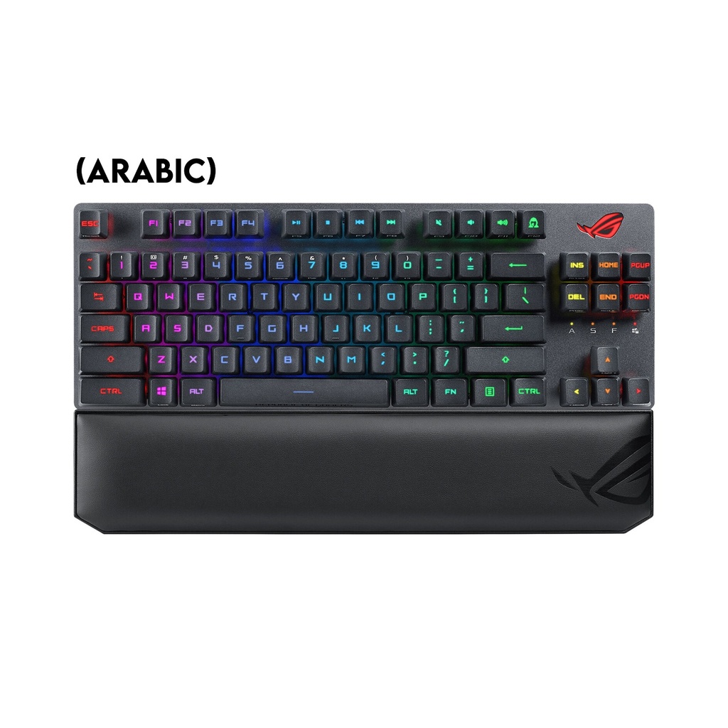 [90MP02J0-BKCA00] Asus X807 Rog Strix Scope RX TKL Wireless/Bluetooth/Wired Deluxe Optical Mechanical Gaming KeyBoard RX Red Switch
